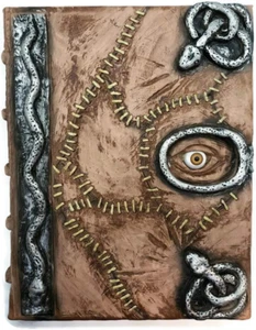 Hokuspokus Buch der Zauber Requisite - Zauberbuch Halloween Deko Latex Necronomi - Bild 1 von 9