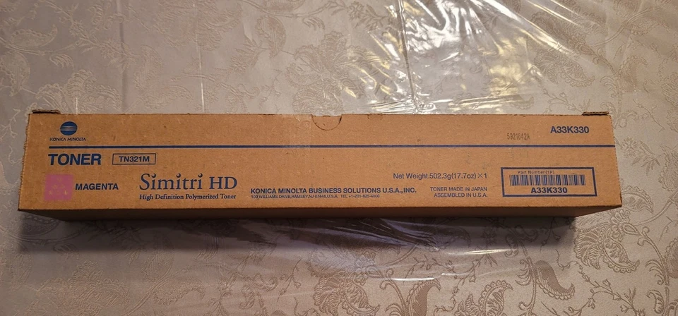 Cartucho de tóner magenta original Konica Minolta TN321M (A33K330) - caja abierta nueva Foto 1 de 1