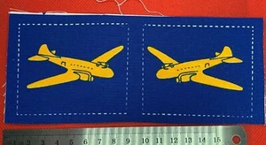 Pair of WW2 Style Printed Air Despatch Shoulder Badges - Reproduction #1 - Picture 1 of 4