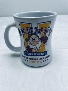 Disney Store Grumpy Coffee Mug Grumpy University Campus Style College White - Picture 1 of 6