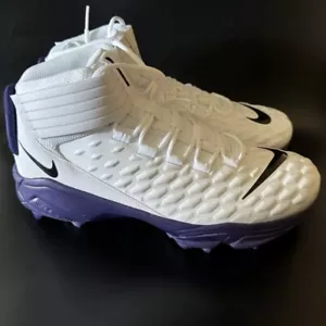 Nike Men’s 14 Force Savage Pro 2 Shark Football Cleats White/Purple BV5448-103 - Picture 1 of 8