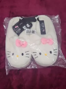 Hello Kitty Plush House Slippers Women Adult Size Large NWT FOREVER 21 SEALED - Picture 1 of 7