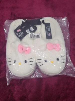 Zapatillas de casa de felpa Hello Kitty para mujer adulta talla grande nuevas con etiquetas forever 21 selladas Foto 1 de 4
