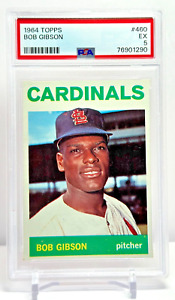 1964 Topps Baseball Bob Gibson St. Louis Cardinals PSA 5