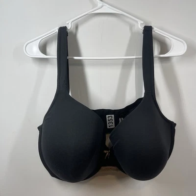 Sujetador Lane Bryant Cacique 38F Negro Ligeramente Forrado Cobertura Completa Lazo Plus Foto 1 de 4