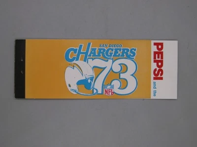 Vtg 1973 San Diego Chargers NFL Football Schedule Ticket Book Booklet - Image 1 of 4