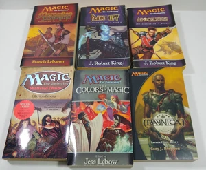 Magic the Gathering 6 Paperback Book Lot Mixed series Ravnica Masques Colors - Picture 1 of 6