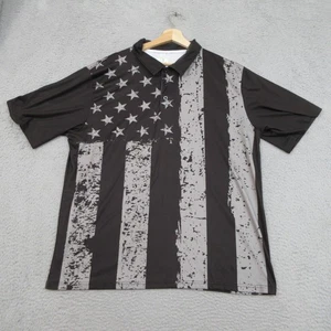 Obnoxious Golf Poloshirt Herren XL amerikanische Flagge Sterne Streifen patriotisch Golf USA - Bild 1 von 14