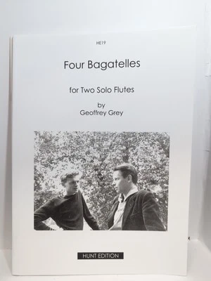 Four Bagatelles For Two Solo Flutes By Geoffrey Grey - Image 1 of 4