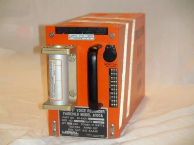 Cockpit Voice Recorder Fairchild Model A100A Loral Data Systems - Image 1 of 4