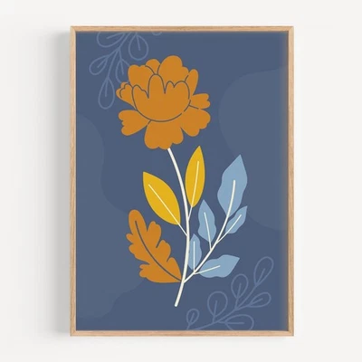 Flower Botanical Floral Art Decor Poster Print - FLA314 - Image 1 of 4