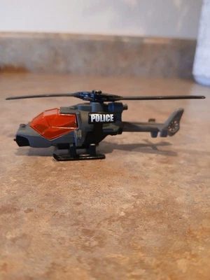 Vintage 1985 Matchbox Mission Helicopter Police Gray/Black w/red Windshield 1:80 - Image 1 of 4