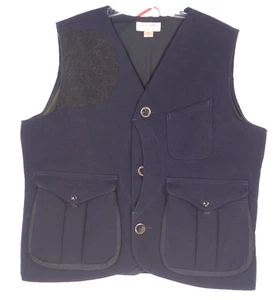 Filson Navy Bonded Wool Guide Vest Hunting size XL - Picture 1 of 9