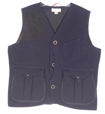 Filson Navy Bonded Wool Guide Vest Hunting size XL - Image 1 of 4