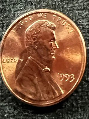 1993-p Lincoln 1C,DD0 93,very Red,beautiful Coin - Image 1 of 4