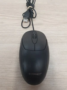 Q-Connect Scroll Wheel Mouse Black KF04368 - Black - Unit Only - Picture 1 of 7