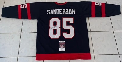 Jake Sanderson Signed Autographed Ottawa Senators Custom Hockey Jersey JSA - Image 1 of 2