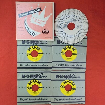 Teddy Wilson Keyboard Kings 1951 Box Set 4 × 7" 45 RPM  (8) Tacks MGM K100 VG++ - Image 1 of 4