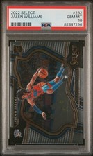 2022-23 Panini Select #282 Jalen Williams RC ROOKIE Courtside SSP PSA 10