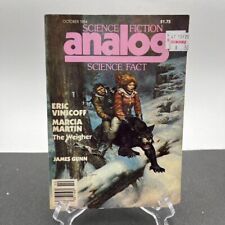 Analog Scifi Fact Magazine Oct 1984 Vtg Digest Pulp Vinicoff Martin Gunn Delaney