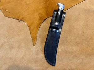 CUSTOM BUCK 118 PERSONAL HEAVY LEATHER KNIFE SHEATH CASE WESTERN ***NO KNIFE*** - Picture 1 of 4