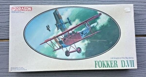 DRAGON 1/48 WW I GERMAN FOKER D.VII BI WING. FIGHTER PLANE W/ P/E PARTS 5905 F/S - Picture 1 of 8