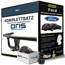 Produktbild - Für FORD Mondeo Turnier IV Typ BA7 Anhängerkupplung starr +eSatz 7pol 10-14 AHK