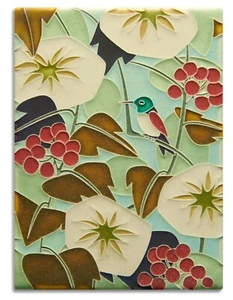 Motawi Tileworks 6x8 Hummingbird- Bone - Picture 1 of 1