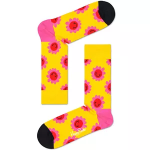 Calcetines crew para mujer Happy Socks - flor sonriente (Reino Unido 4-7 | UE 36-40) - Imagen 1 de 1