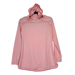 Coolibar UPF 50+ Girl's Seacoast Swim Cover-Up Dress Tunic Hooded Thumb Holes XL - Picture 1 of 9