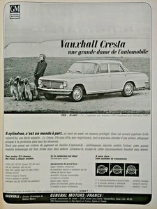 PUBLICITÉ DE PRESSE 1963 LA VAUXHALL CRESTA UNE GRANDE DAME DE L'AUTOMOBILE - Imagen 1 de 1