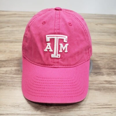 Texas A&M Aggies Hat Cap Strap Back Pink Collegiate Outfitters Cotton Adjustable - Image 1 of 4