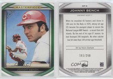 2019 Topps Gallery Masterpiece Green /250 Johnny Bench #MP-8 HOF