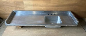Vtg Mid Century 81" Tracy Stainless Steel Single Basin Old Kitchen Sink 334-24E - Picture 1 of 12