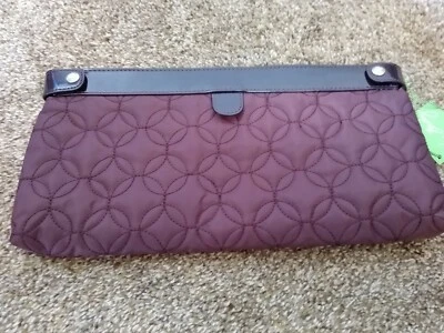 Bolso Clutch Estuche de Viaje Vera Bradley Púrpura Nuevo con Etiquetas Nuevo Foto 1 de 4