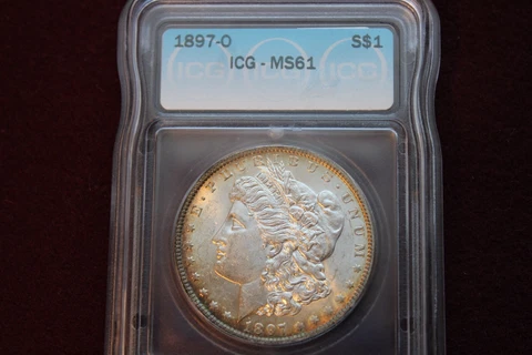 1897-O MORGAN SILVER DOLLAR MS 61  BEAUTIFUL RARE FROSTY & TONED UNC COIN🔥🔥🔥 Cover
