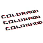 3x Colorado Red Line Nameplate Emblem Badge letter 3D Chevrolet 3D Redline Chevrolet Colorado
