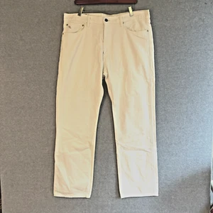 Polo Ralph Lauren Mens Jeans White Classic 867 Straight-Leg 35x30 - Picture 1 of 17