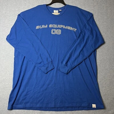 BUM Equipment Long Sleeve Pullover Blue Shirt Men’s 3XLT NWT - Image 1 of 4