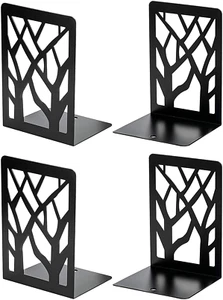 Maxgear Book Ends Tree Design Modern Bookends for Shelves, Non-Skid Book Holder, - Picture 1 of 12
