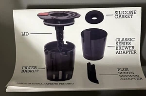 Reusable K-CUP Replacement Coffee Filter Refillable Holder Pod - Universal - Picture 1 of 6