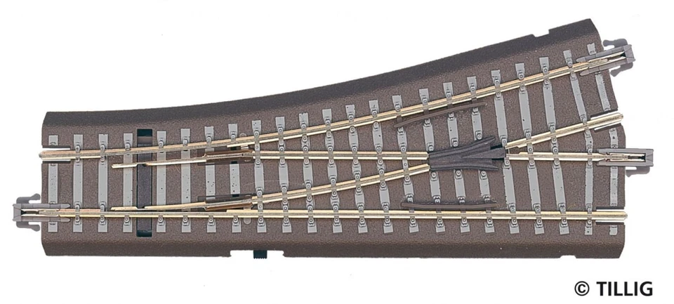 TT 1/120 Tillig 83817 Bettungsgleis Weiche links 15° Neu OVP - Bild 1 von 1