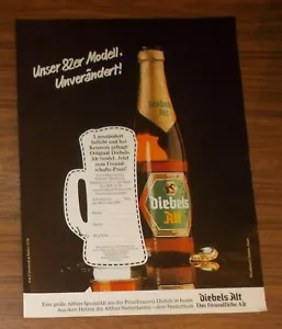 Seltene Werbung DIEBELS ALT - Unser 82er Modell - Unverändert! 1981 - Bild 1 von 1
