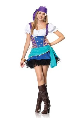 Leg Avenue Цыганская Принцесса Младший/Подростковый Костюм S/M (10-12) Гадалка Экстрасенс - Изображение 1 из 2