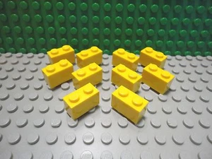 Lego 10 Yellow 1x2 brick block NEW - Picture 1 of 1