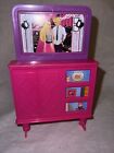 Mattel Barbie Pink Rotating Tv Cabinet/Entertainment Center