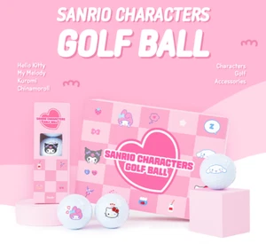 [SANRIO] Sanrio Characters Golf Ball 12 golf balls in total, 3 golf balls per ch - Picture 1 of 9