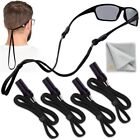  Eye Glasses Holders Around Neck - 23 inches Long Tips Classic Black Long Tips