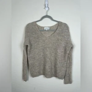 Suéter Sud Express Mezcla Mohair Alpaca Gris Tostado Talla Pequeña Usado en Excelente Condición - Imagen 1 de 7