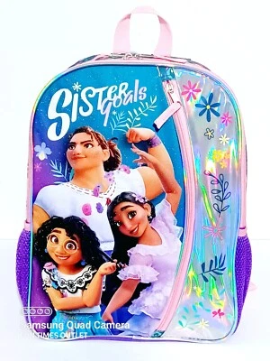 Disney Encanto 16" Backpack Madrigal Family Luisa Mirabel Isabella Book Bag Girl - Image 1 of 4